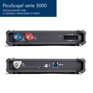 Foto prodotto Oscilloscopio PicoScope 3206D MSO 2 + 16 digitali, 200 MHz, 2 sonde e accessori